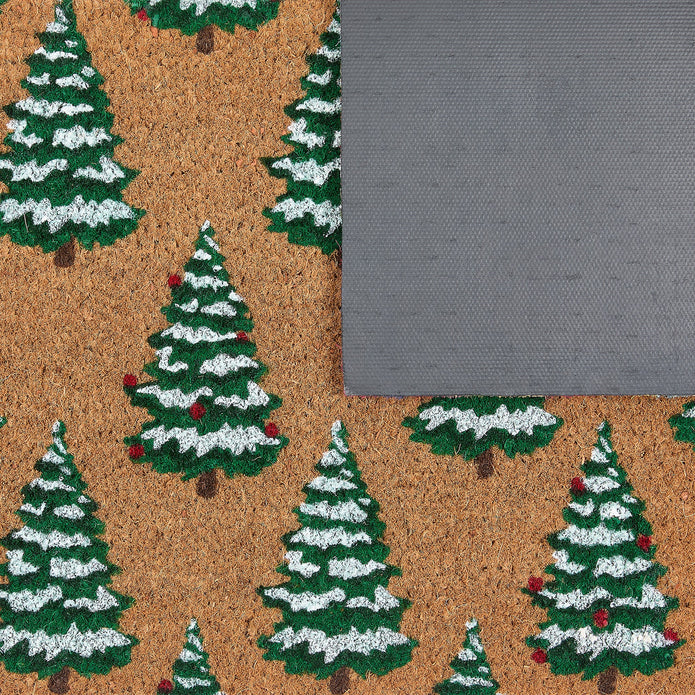 My Mat Printed Coir Christmas Trees - handmade