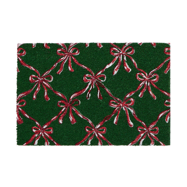 My Mat Printed Coir Festive Bows - handmade