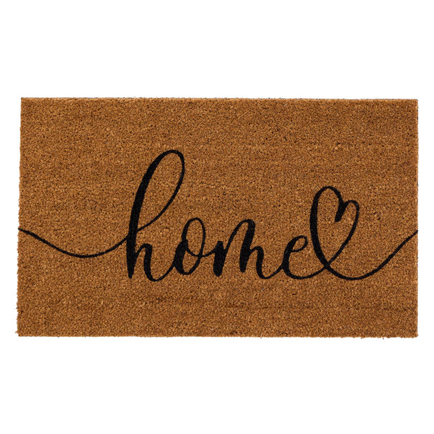 My Mat Printed Coir Home Script - handmade