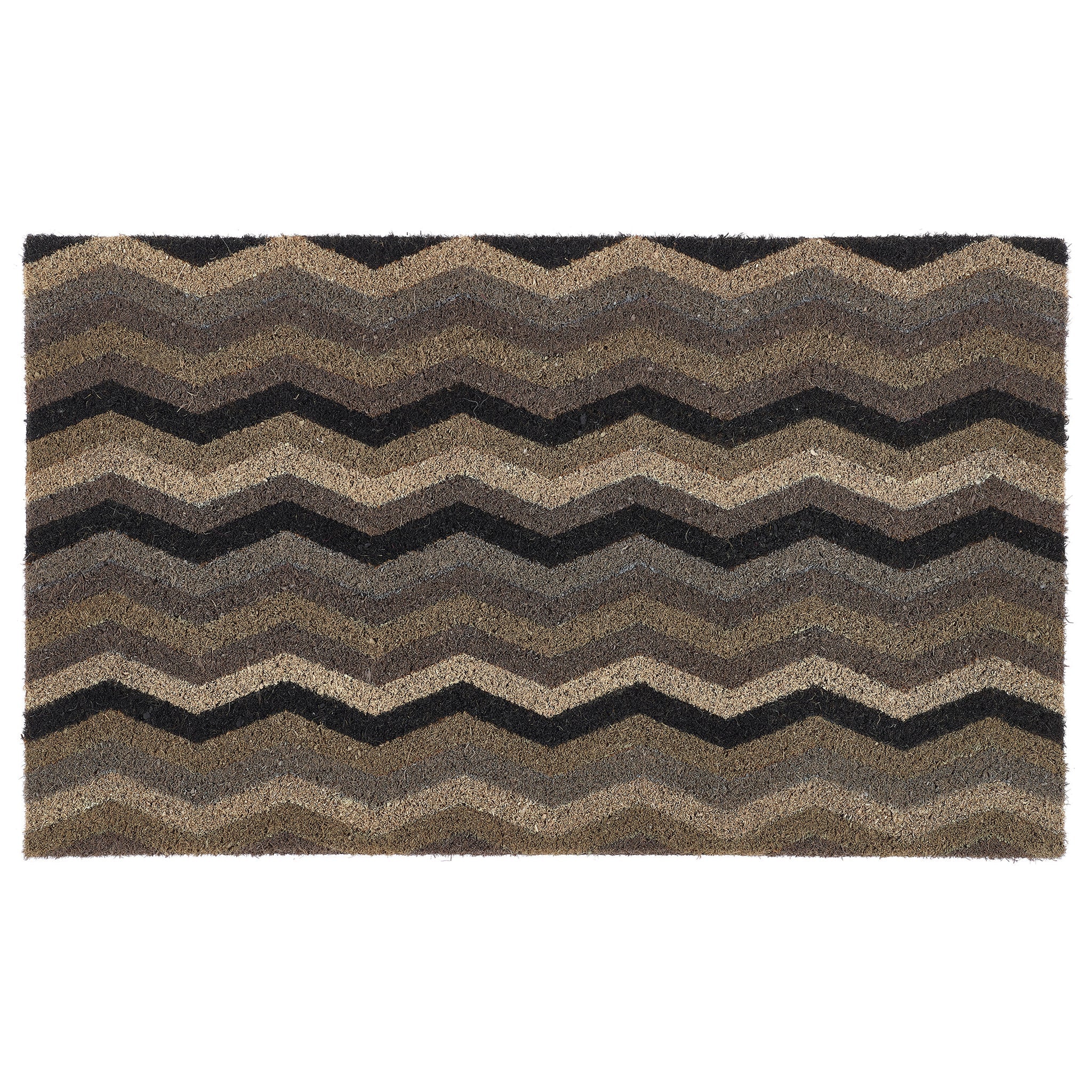 My Mat Printed Coir Ocean Zig Zag 45X75 - handmade