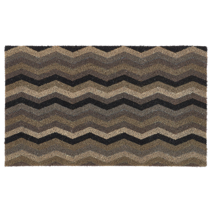 My Mat Printed Coir Ocean Zig Zag 45X75 - handmade