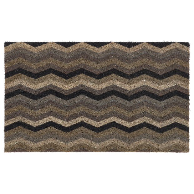 My Mat Printed Coir Ocean Zig Zag 45X75 - handmade