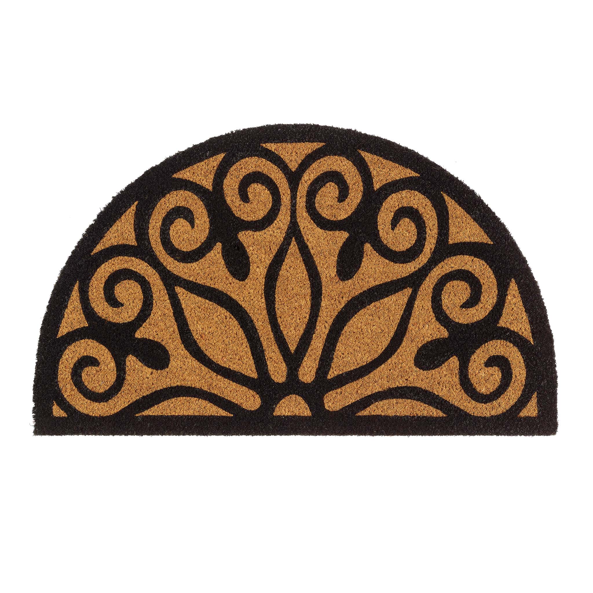 My Mat Printed Coir Scroll Doormat - handmade