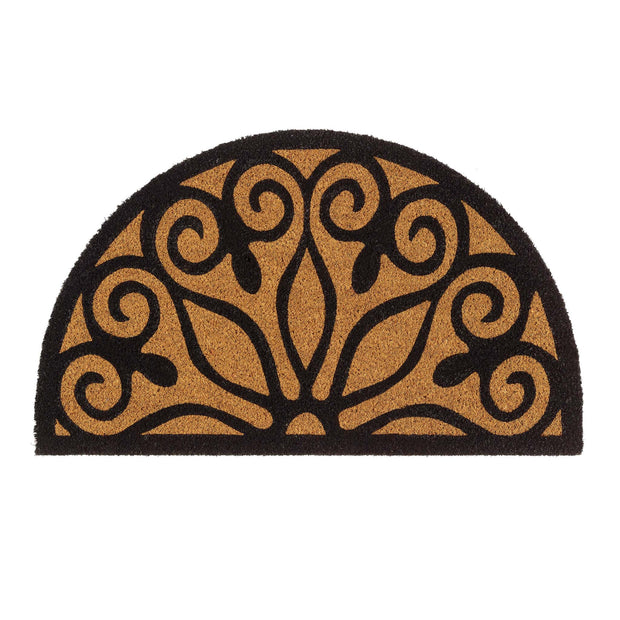 My Mat Printed Coir Scroll Doormat - handmade