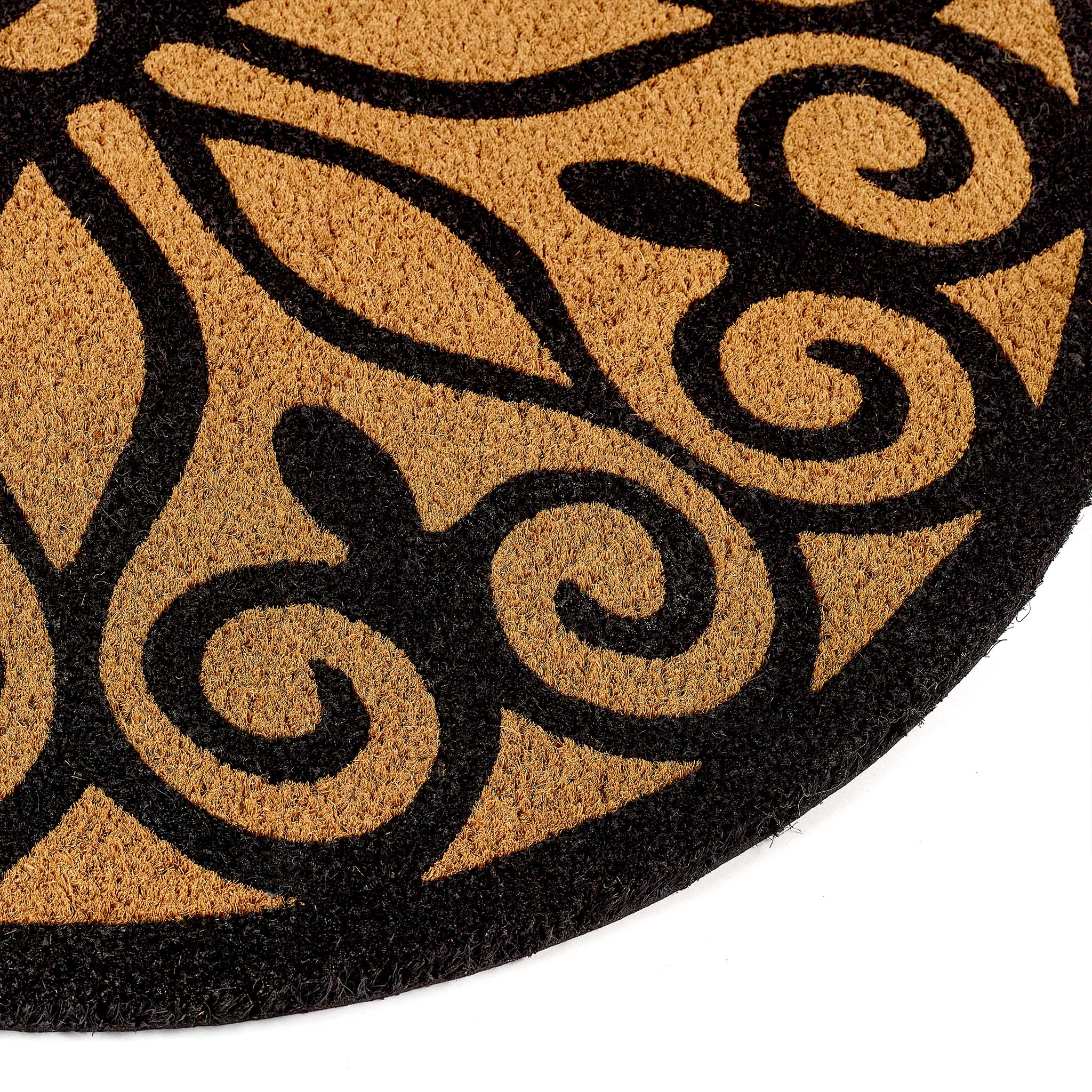 My Mat Printed Coir Scroll Doormat - handmade