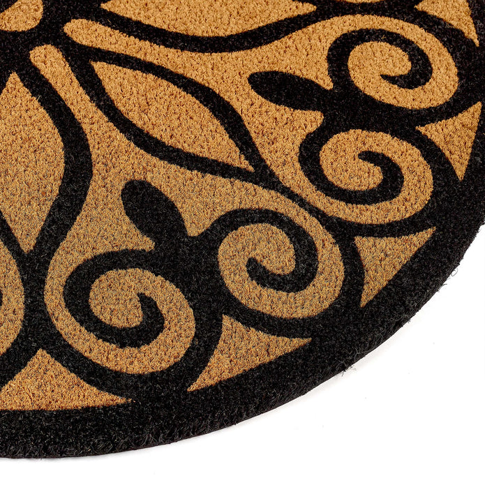 My Mat Printed Coir Scroll Doormat - handmade
