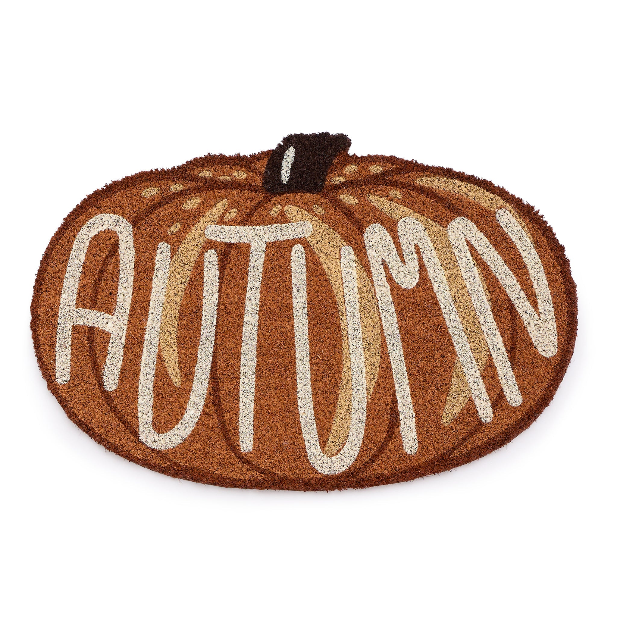 My Mat Printed Coir Shaped Autumn Pumpkin - handmade