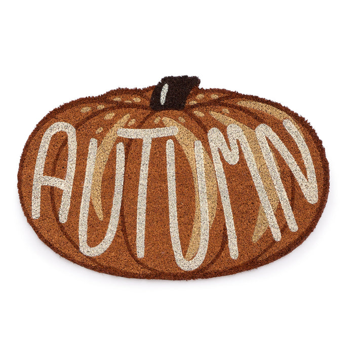 My Mat Printed Coir Shaped Autumn Pumpkin - handmade