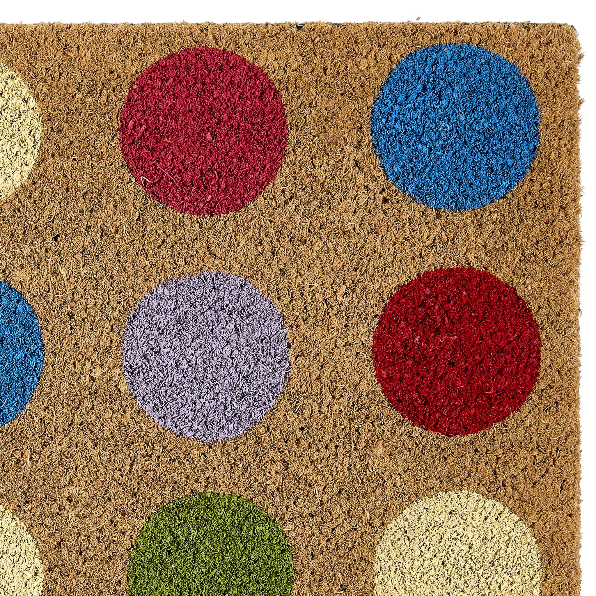 My Mat Printed Coir Spots - handmade
