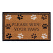 My Mat Printed Coir Wipe Your Paws Border - handmade