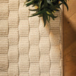 My Mat Sculptured Washable Basket Weave Ivory - handmade