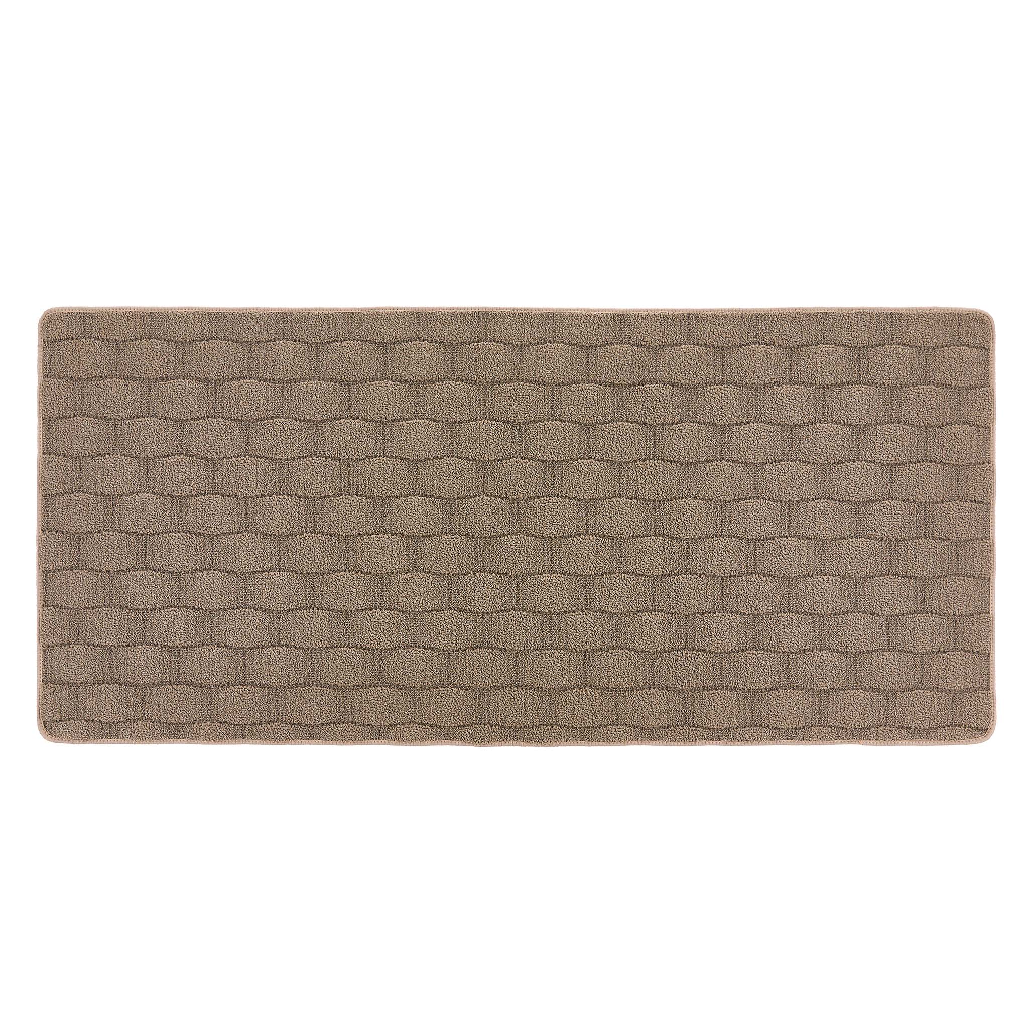 My Mat Sculptured Washable Basket Weave Mink - handmade