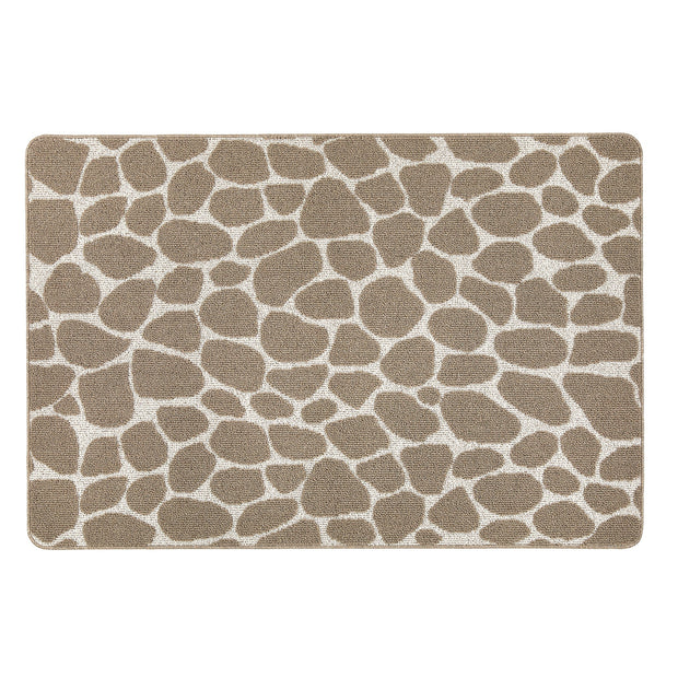 My Mat Sculptured Washable Patterened Pebble Mink - handmade