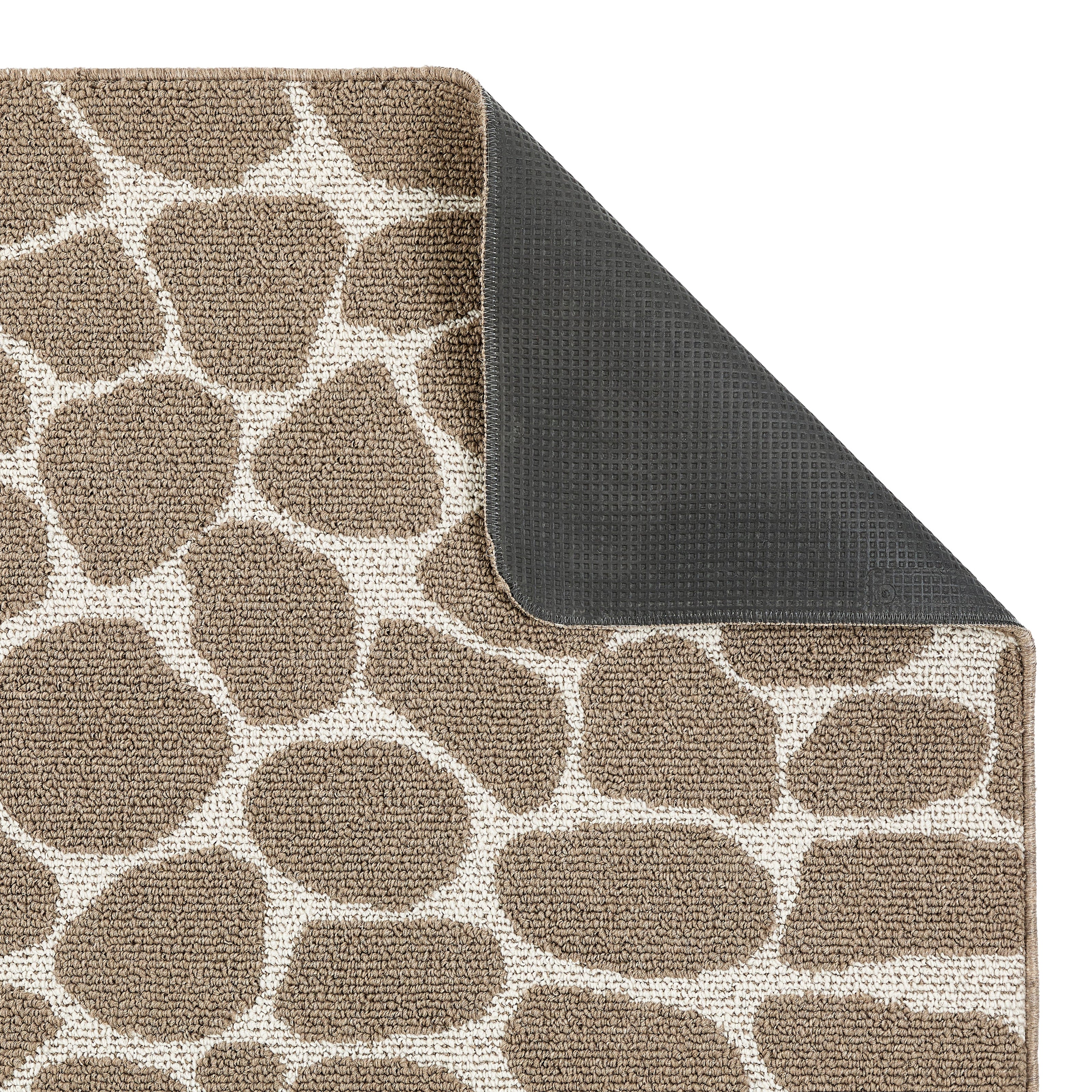 My Mat Sculptured Washable Patterened Pebble Mink - handmade