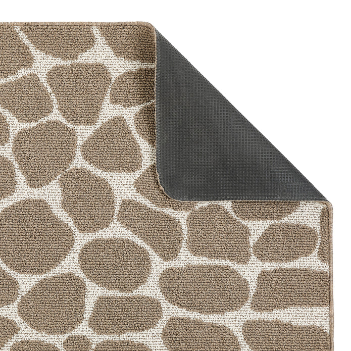 My Mat Sculptured Washable Patterened Pebble Mink - handmade