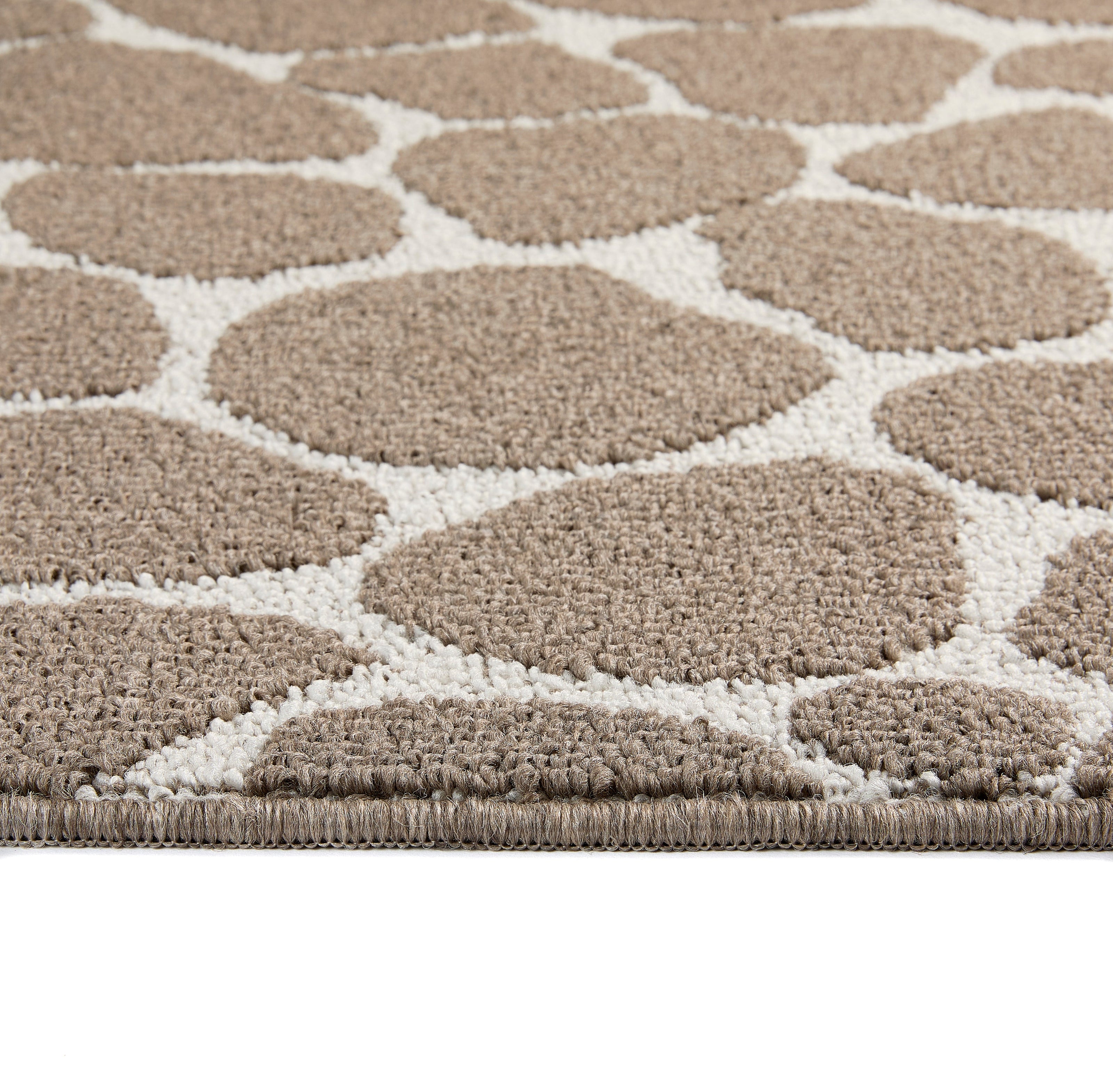 My Mat Sculptured Washable Patterened Pebble Mink - handmade
