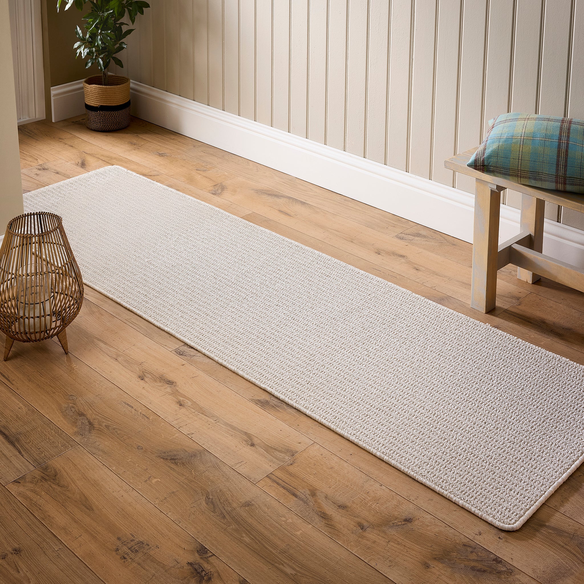 My Mat Sculptured Washable Waffle Texture Ivory - handmade
