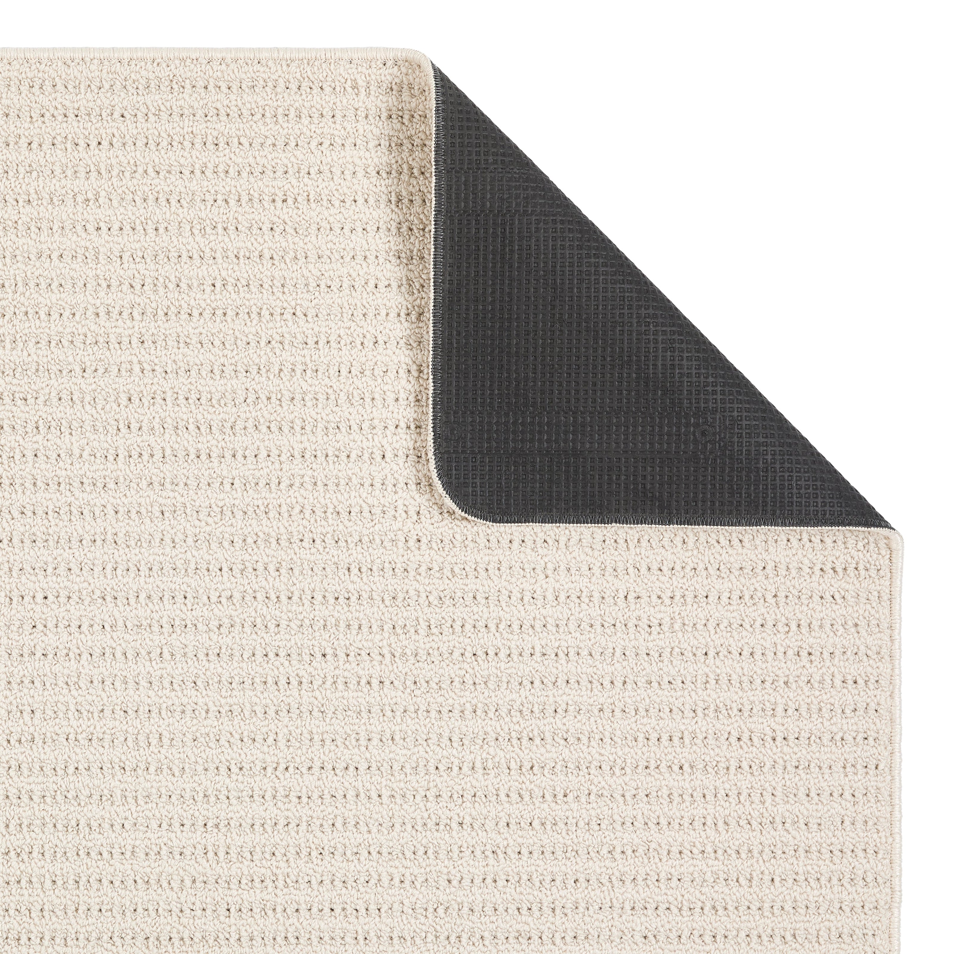 My Mat Sculptured Washable Waffle Texture Ivory - handmade