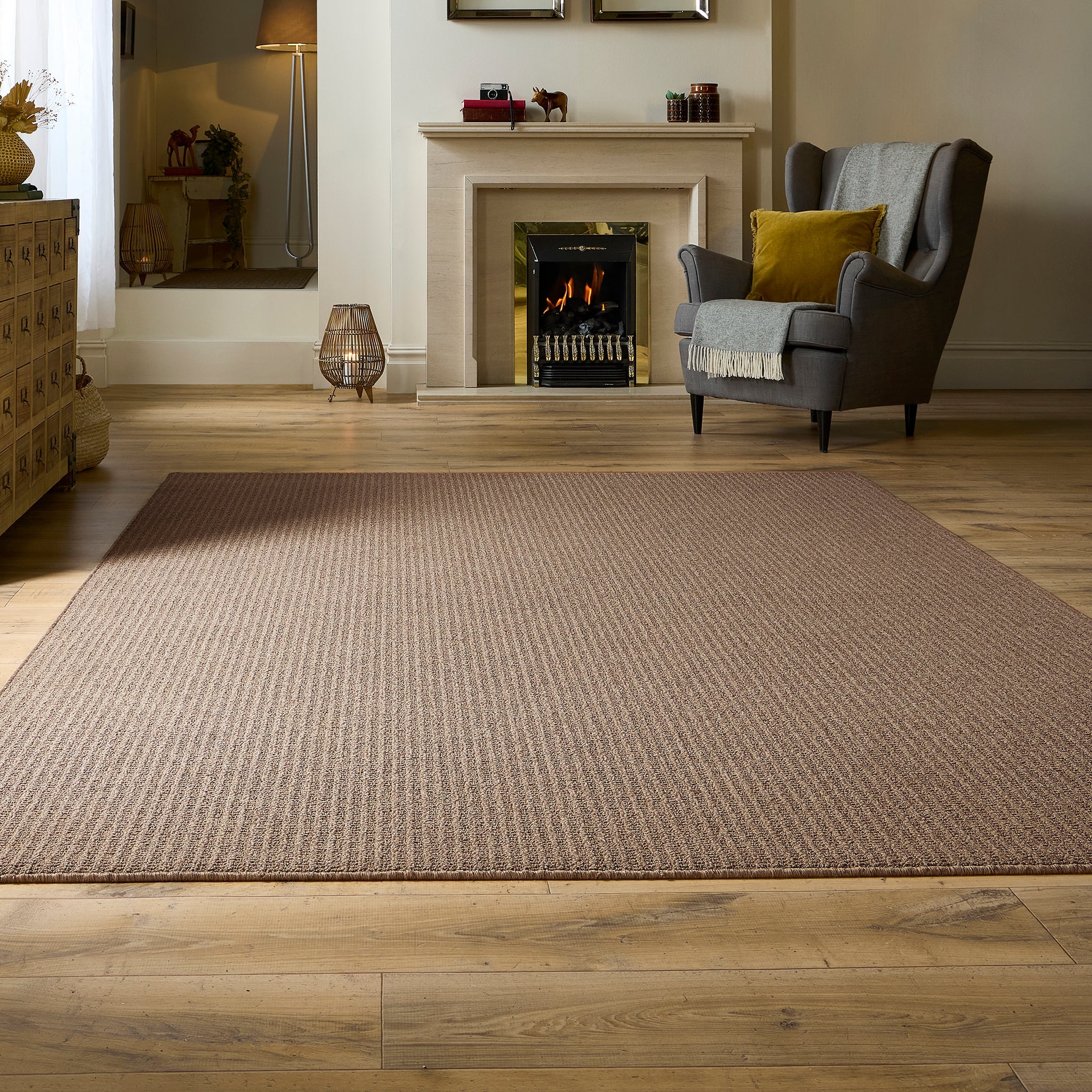 My Mat Sculptured Washable Waffle Texture Mink - handmade