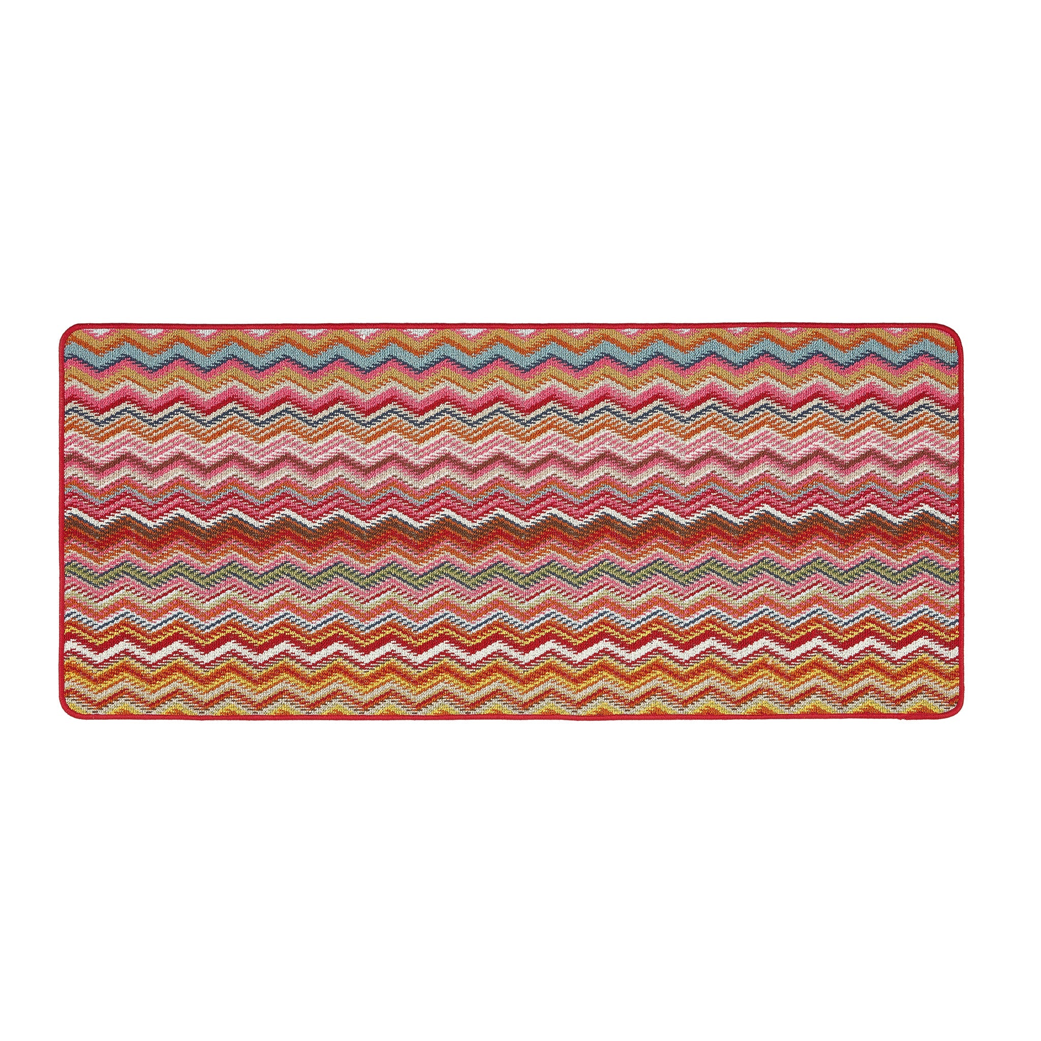 My Mat Stain Resistant Candy Multi Bright Zigzag - handmade