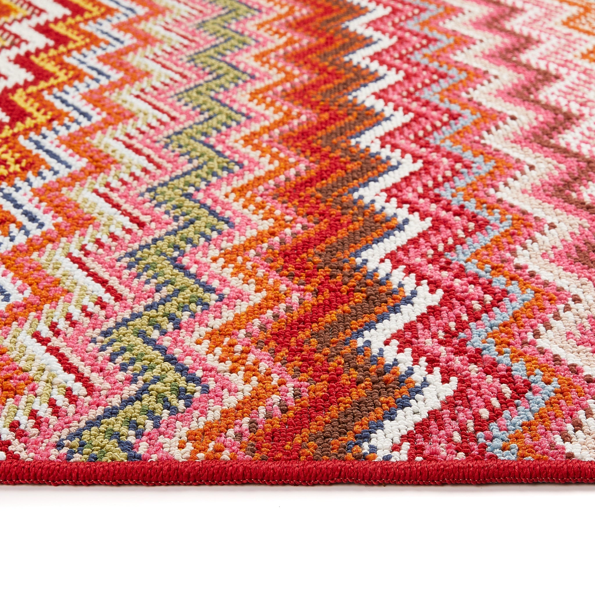 My Mat Stain Resistant Candy Multi Bright Zigzag - handmade