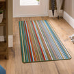 My Mat Stain Resistant Candy Multi Green Stripe - handmade