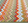 My Mat Stain Resistant Candy Multi Green Zigzag - handmade
