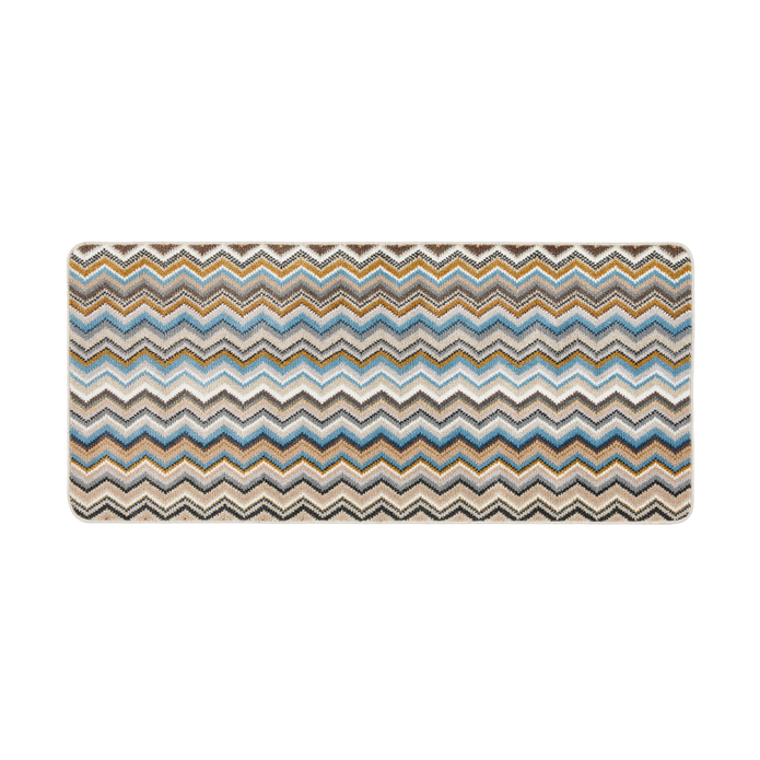 My Mat Stain Resistant Candy Multi Natural Zigzag - handmade