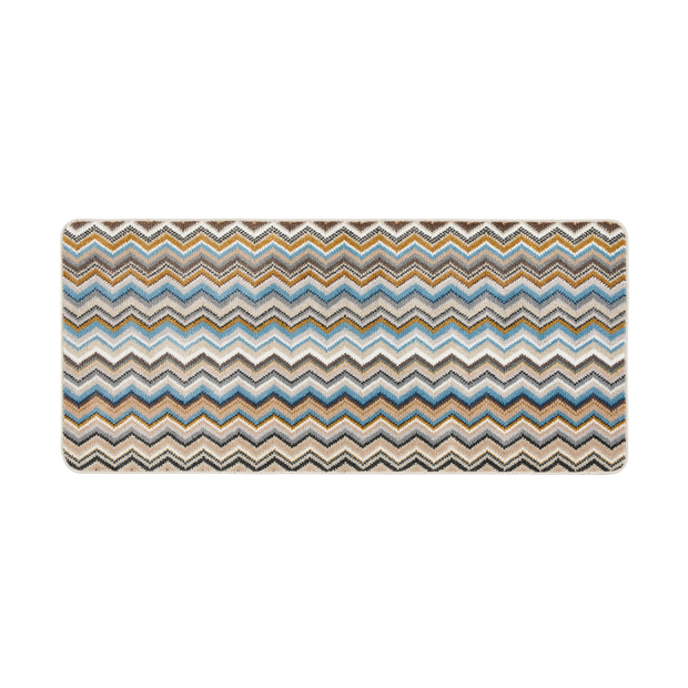My Mat Stain Resistant Candy Multi Natural Zigzag - handmade