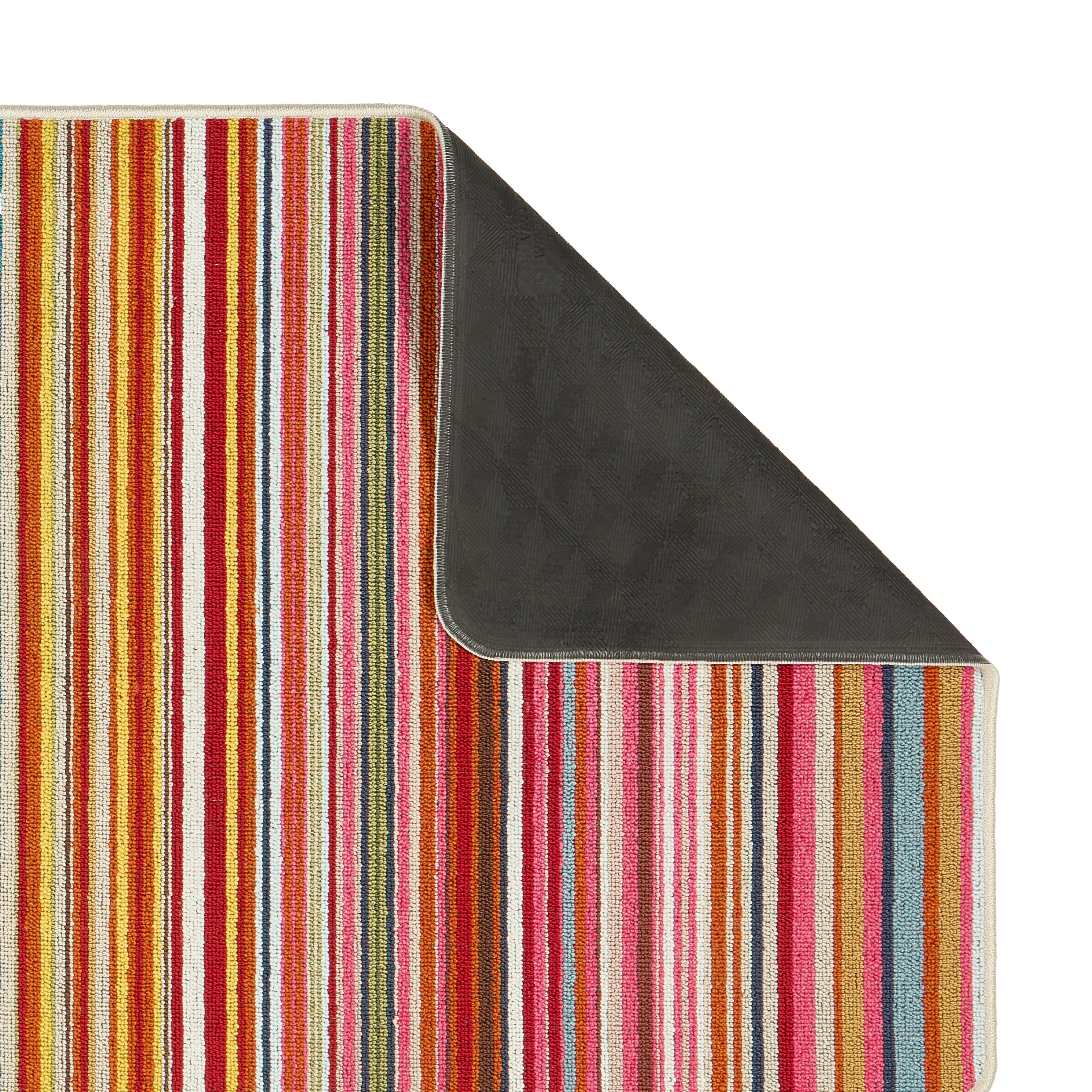 My Mat Stain Resistant Candy Multi Rainbow Stripe - handmade