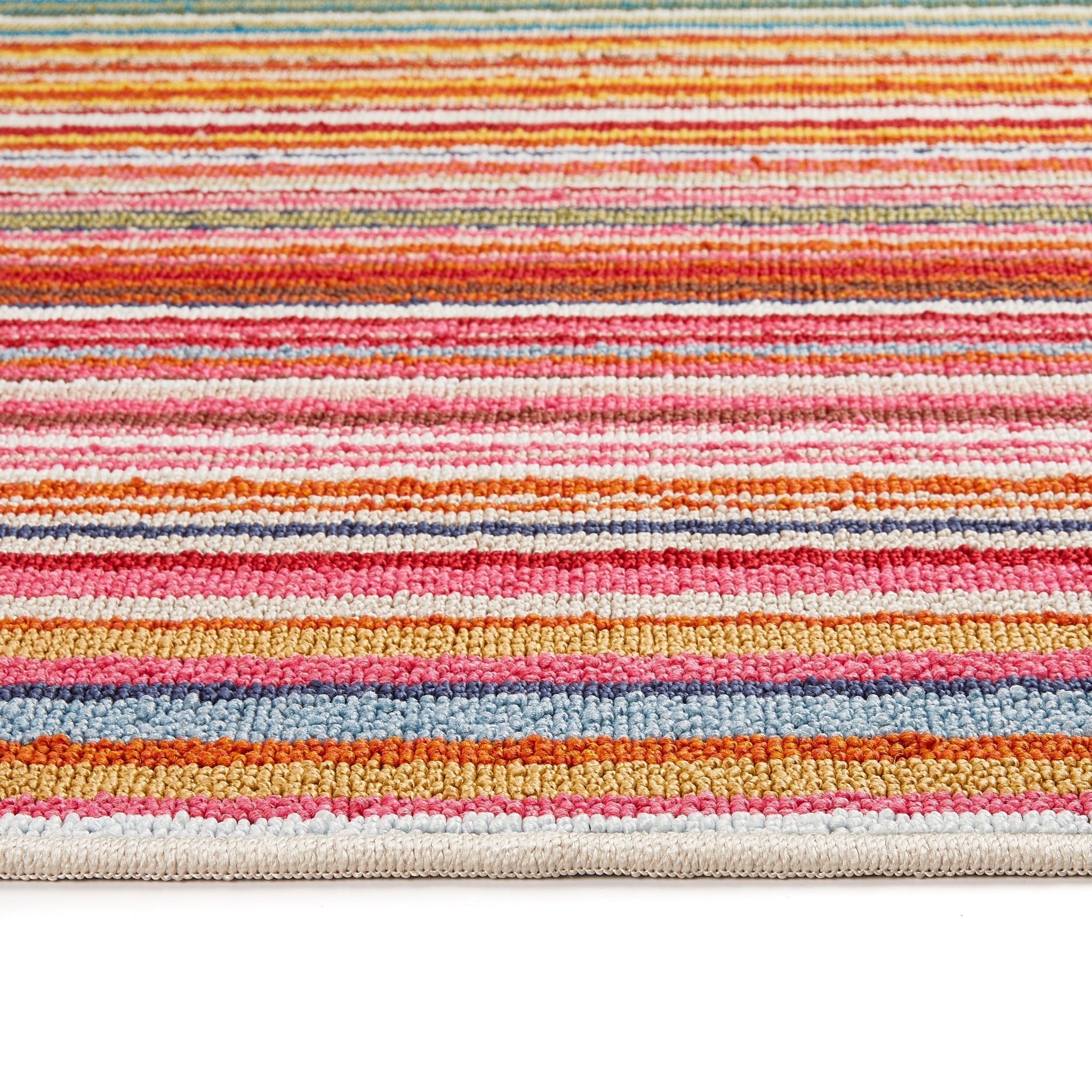 My Mat Stain Resistant Candy Multi Rainbow Stripe - handmade