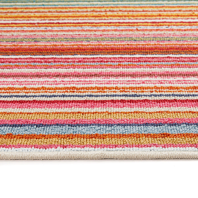 My Mat Stain Resistant Candy Multi Rainbow Stripe - handmade