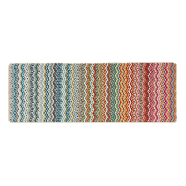 My Mat Stain Resistant Candy Multi Rainbow Zig Zag - handmade