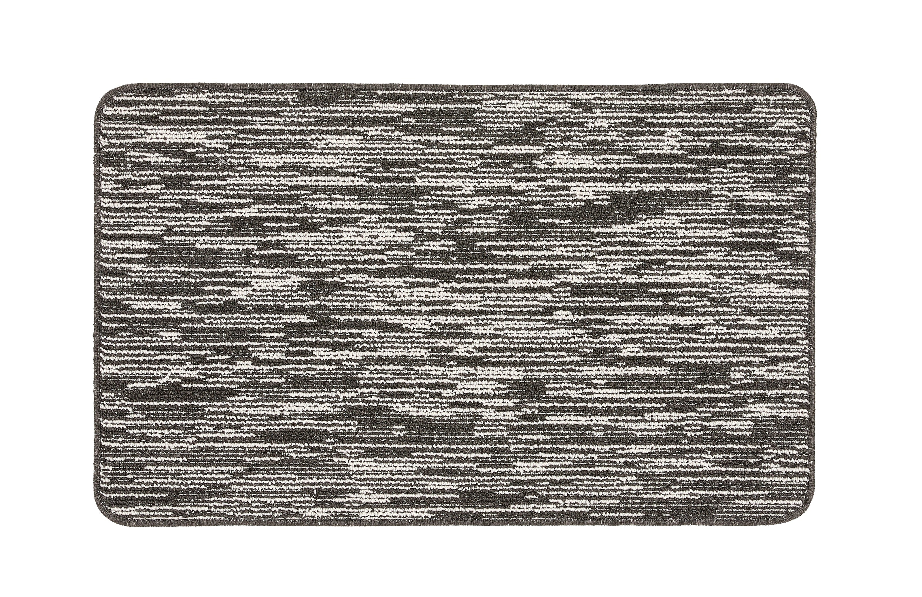 My Mat Stain Resistant Durable - Charcoal Broken Stripe - handmade