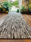 My Mat Stain Resistant Durable - Charcoal Broken Stripe - handmade