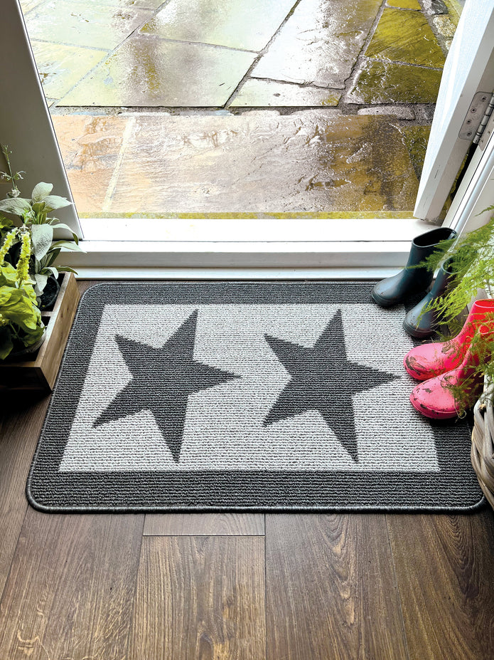 My Mat Stain Resistant Durable - Charcoal Star - handmade