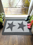 My Mat Stain Resistant Durable - Charcoal Star - handmade