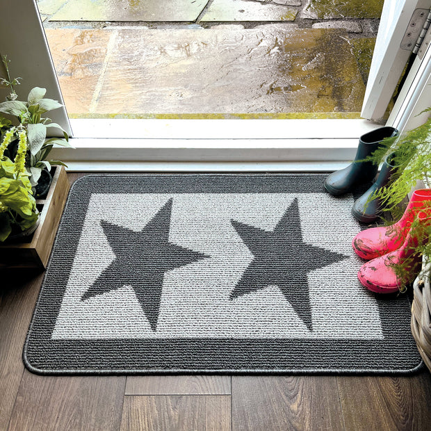 My Mat Stain Resistant Durable - Charcoal Star - handmade