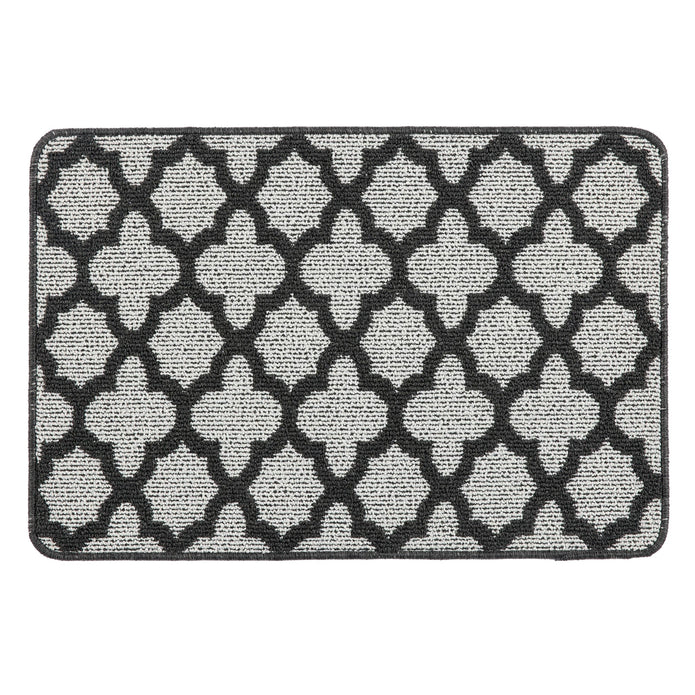 My Mat Stain Resistant Moroccan Tile Charcoal - handmade