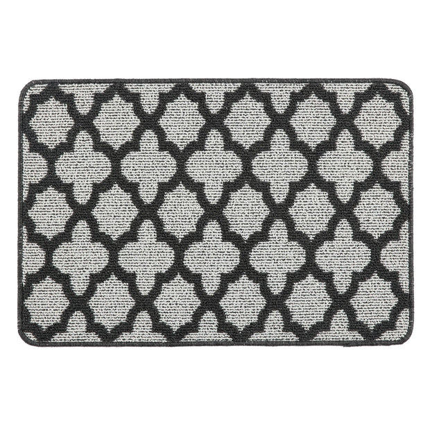 My Mat Stain Resistant Moroccan Tile Charcoal - handmade