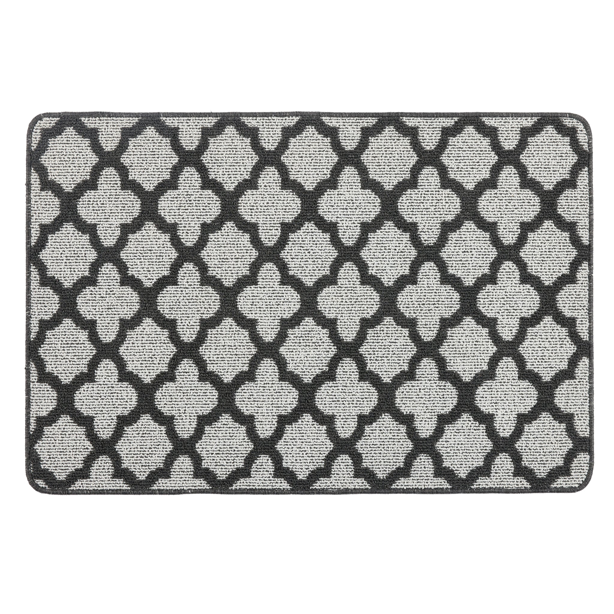 My Mat Stain Resistant Moroccan Tile Charcoal - handmade