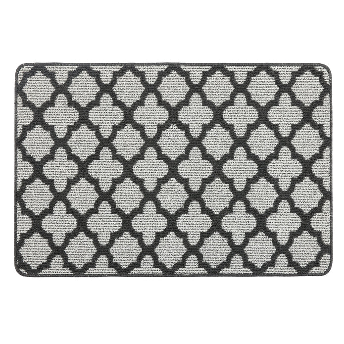 My Mat Stain Resistant Moroccan Tile Charcoal - handmade