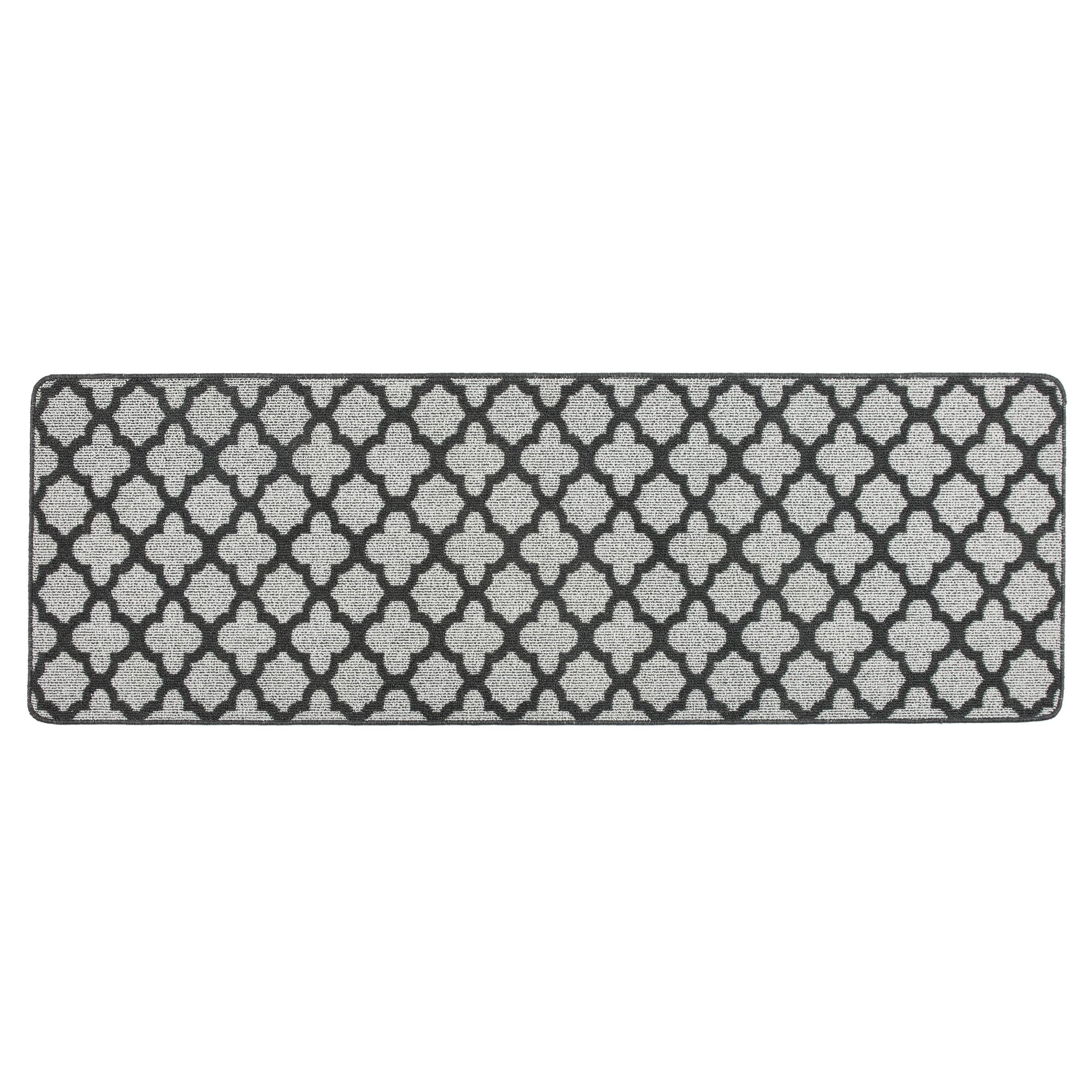 My Mat Stain Resistant Moroccan Tile Charcoal - handmade