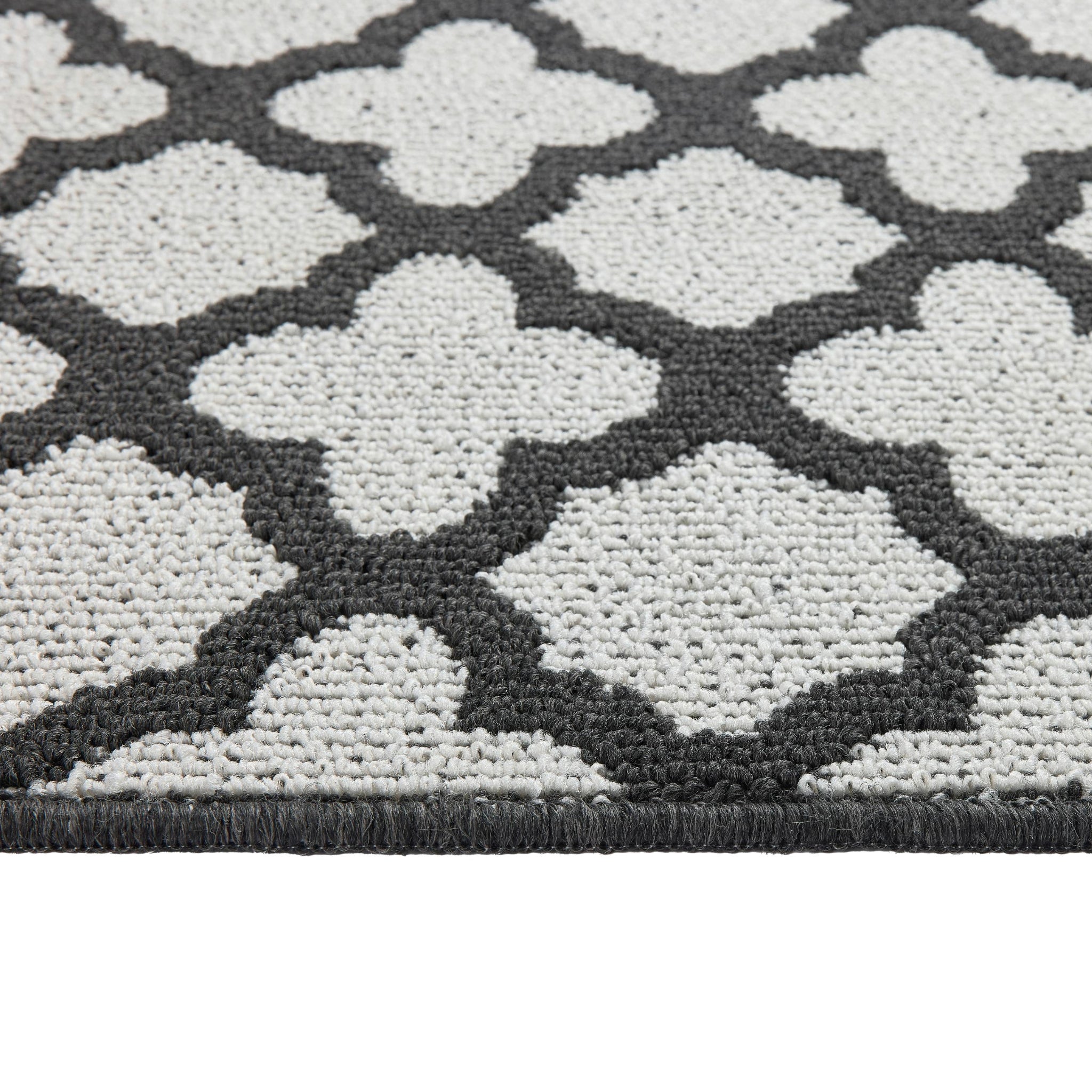 My Mat Stain Resistant Moroccan Tile Charcoal - handmade