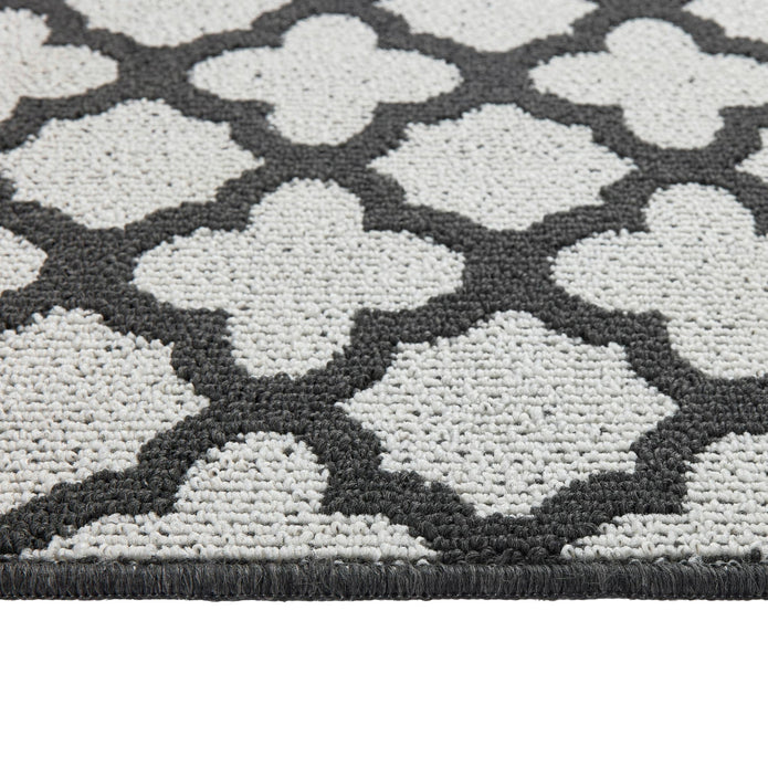 My Mat Stain Resistant Moroccan Tile Charcoal - handmade