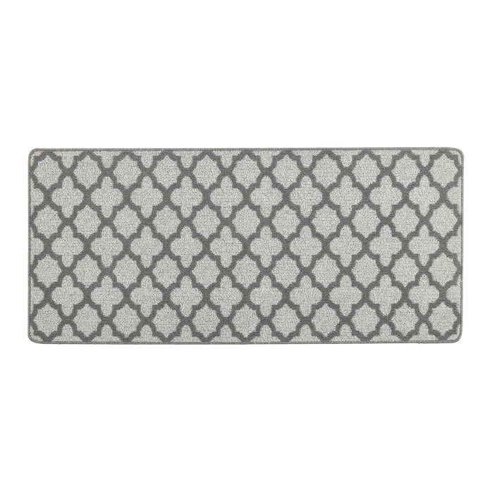 My Mat Stain Resistant Moroccan Tile Silver - handmade