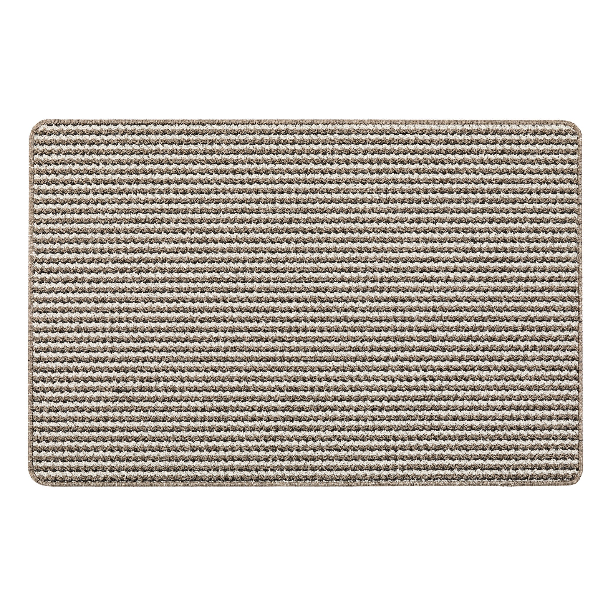 My Mat Stain Resistant Twist Stripe Natural - handmade