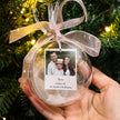 Personalised Memorial Feather Photo Bauble Ornament - handmade Home Decoration