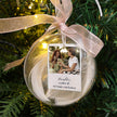 Personalised Memorial Feather Photo Bauble Ornament - handmade Home Decoration