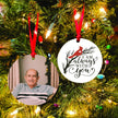 Personalized Memorial Ornament With Photo-I Am Always With You（Backside） - handmade Ornament